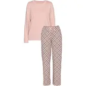 JOOP! Pyjama ' Loungewear ' antraciet / rosa