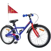 vidaXL Kinderfiets, 18 inch, geschikt voor kinderen van 5-7 jaar, donkerblauw
