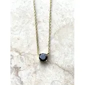 Karma ketting TESS Silver BLACK T309S-BL