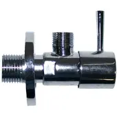 Boss & Wessing design hoekstopkraan rond 1/2 bux10mm chroom