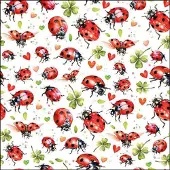 Ambiente Lunch Servetten Ladybug flight - - 33x33 cm