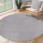 The Carpet Vloerkleed Relax round wasbare woonkamer tapijt modern antislip