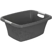Rotho - Wasmand - 25 liter - Bloemen grijs