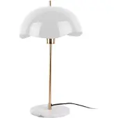 Leitmotiv Tafellamp Waved Dome - Wit - 30x30x56cm - Scandinavisch