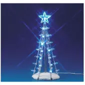 Lemax Kerstfiguur Lighted silhouette tree (blue) m