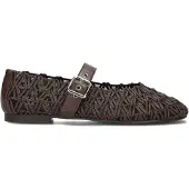 Notre-V Dames Ballerina's Popper - Bruin - Maat 38