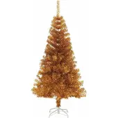 vidaXL Kerstboom met 150 LED met standaard Goud 150 cm PET