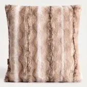 Homla PERTH Sierkussenhoes Imitatiebont Beige 45x45 cm