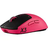 Logitech Souris gaming sans fil Pro X3 Superstrike Rose