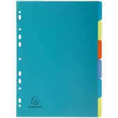 Exacompta 25x FOREVERPP Tabbladen - 6 tabs - A4 - Geassorteerd - 2706E