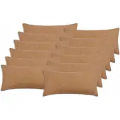 vidaXL Kussensloop 12 st HEERLEN Beige 40 x 80 cm Bouclé