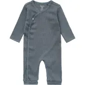 Noppies baby katoenen boxpak - blauw Jongens Stretchkatoen Ronde hals Effen - maat 62