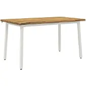 vidaXL Eettafel met levendige rand 140 x 80 x 75 cm