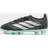 Adidas Predator Club Gras / Kunstgras Voetbalschoenen (MG) Kids Zwart Zilver Mintgroen