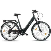 Sharp Urban elektrische stadsfiets 10.4Ah 28 inch zwart