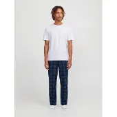 Jack & Jones Pyjama lang 'JACFlorence' navy / donkerblauw / wit