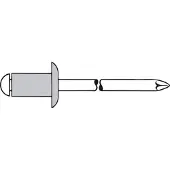 Gesipa Blindklinknagel aluminiumstandaard pl-ro. kop 4,8x30mm