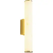 QAZQA Japandi wandlamp messing en albast incl. 3-staps dimbare LED - Josephine