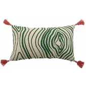 Bloomingville Woodsby kussen groen