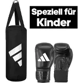 Adidas Junior Boxing Set - Zwart/Wit - 6 oz