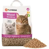 Flamingo Houten Bed Voor Knaagdieren En Katten 6kg