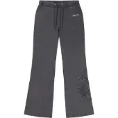 Ed Hardy True Diamante Wide Leg Joggers - Zwart- Dames, Zwart