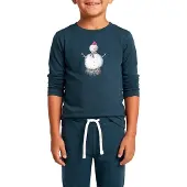Super.natural Snowman Regular Fit T-shirt Met Lange Mouwen