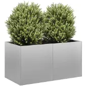 vidaXL Plantenbak 80x40x40 cm gegalvaniseerd staal