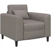 vidaXL Fauteuil Taupe Stof