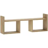 vidaXL Wandplank Artisanaal eiken 90 x 17 x 32 cm Bewerkt hout