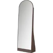 Woood Solari passpiegel - hout hoogglans donkerbruin [fsc] (175x60x26 cm)