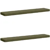 vidaXL 2-delige Bankkussens VUGHT 2 st 100% Polyester Olijfgroen