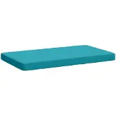 vidaXL 1-delig Bankkussen VUGHT 100% Polyester Turquoise
