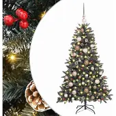 vidaXL Kunstkerstboom met 150 LED Groen 120 cm PVC en Plastic en Staal