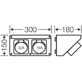 Hensel Mi CB 12 20001084 CEE-stroomverdeler 400 V