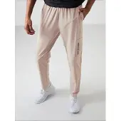 Tommy Life Heren Effen Sweatpants met Elastische Tailleband