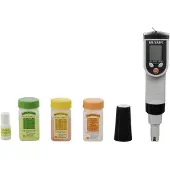 Voltcraft KBM-100 Combimeter pH-waarde, Redox (ORP), Temperatuur, Geleidingsvermogen, Total dissolved solids (TDS), Saliniteit