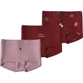 Name it Onderbroek 'NMFVISMAS' rosa / rood / donkerrood / wit