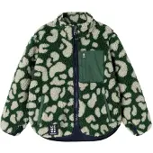 Liewood Fleece Jas - Teddy - Nolan - MEGA Leo/Garden Green - - 9 jaar (134) - Fleece Jassen