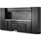 HBM modulair werkplaatssystem 13-delig, zwart