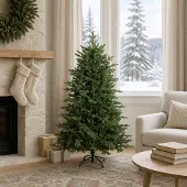 vidaXL Kunstmatige Hinged Kerstboom 150 cm PVC en Metaal Groen