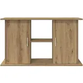 vidaXL Aquariumstandaard Artisan Eikenhout 101x41x58 cm Bewerkt Hout