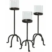 Loberon Kaarsenhouder set van 3 Tanbira