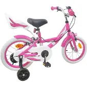 vidaXL Kinderfiets 12 Inch voor 2-4 jaar oud Roze