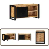 vidaXL Tv-meubel 80x30x40 cm massief ruw mangohout