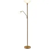 LINDBY Vloerlampe , Jost, Goud / Messing, Woonkamer, Metaal