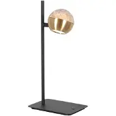Steinhauer Led bureaulamp Belluno messing met zwart - dimbaar