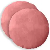 vidaXL Kussensloop 2 st HEERLEN Roze Diam. 60 cm fluweel