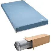 Vevor verzorgingsmatras, draagvermogen 204 kg, medisch meerlaags schuimmatras, waterdicht, voor de behandeling van decubitus in verzorgingstehuizen en thuiszorg, afmetingen 2030x914x153 mm
