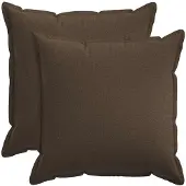 vidaXL Kussensloop 2 st HOUTEN Taupe 55 x 55 cm Faux Linnen